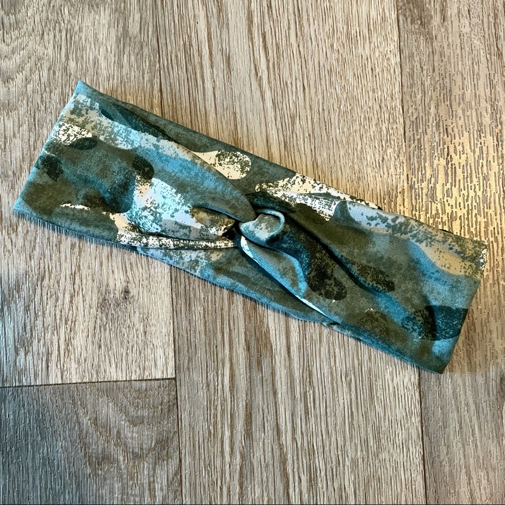 Camo Wide Twist Headband NEW Handmade